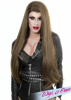Wigs & Grace HIGHLIGHTED BRUNETTE DONATELLA