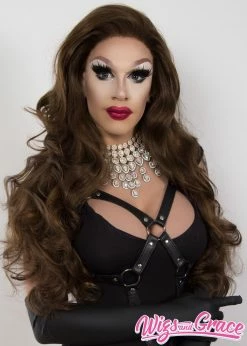 Wigs & Grace HIGHLIGHTED BRUNETTE LONDON